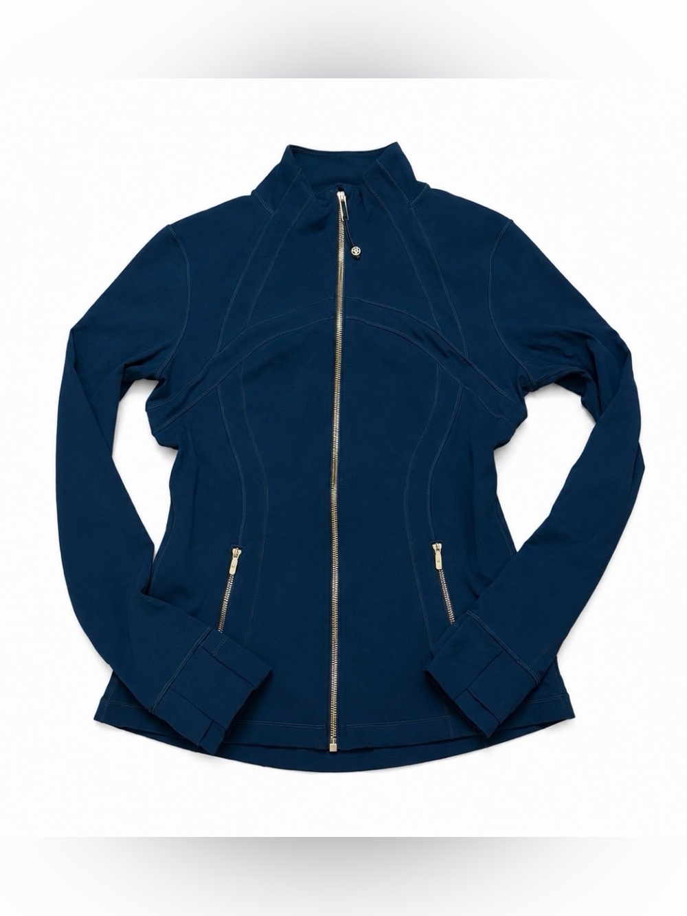 Lululemon Define Jacket Deep Jade Dark Teal Gold Zip Women’s Size 10